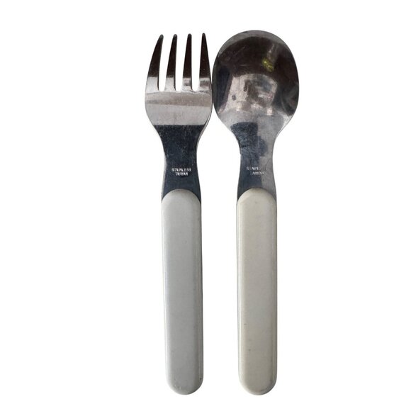 Fork & Spoon Child Stainless Steel Silverware - Picture 2 of 3
